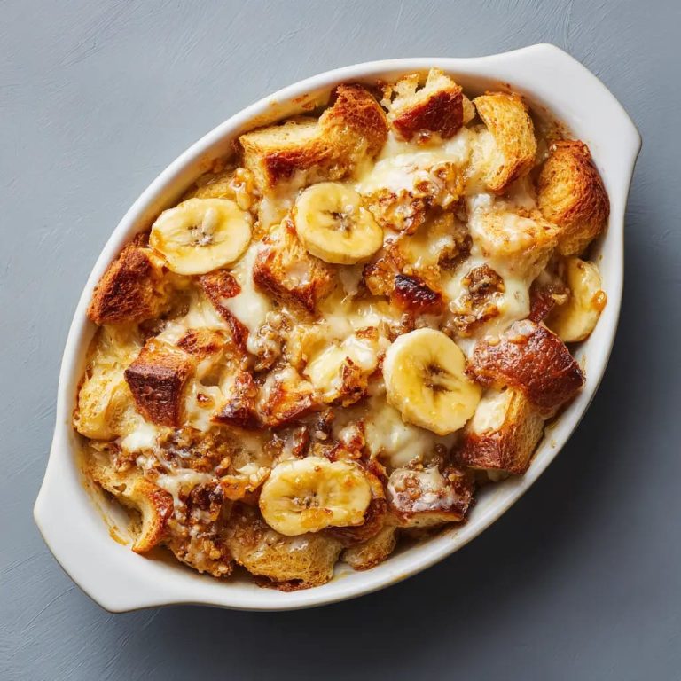 Banana Croissant Casserole Recipe