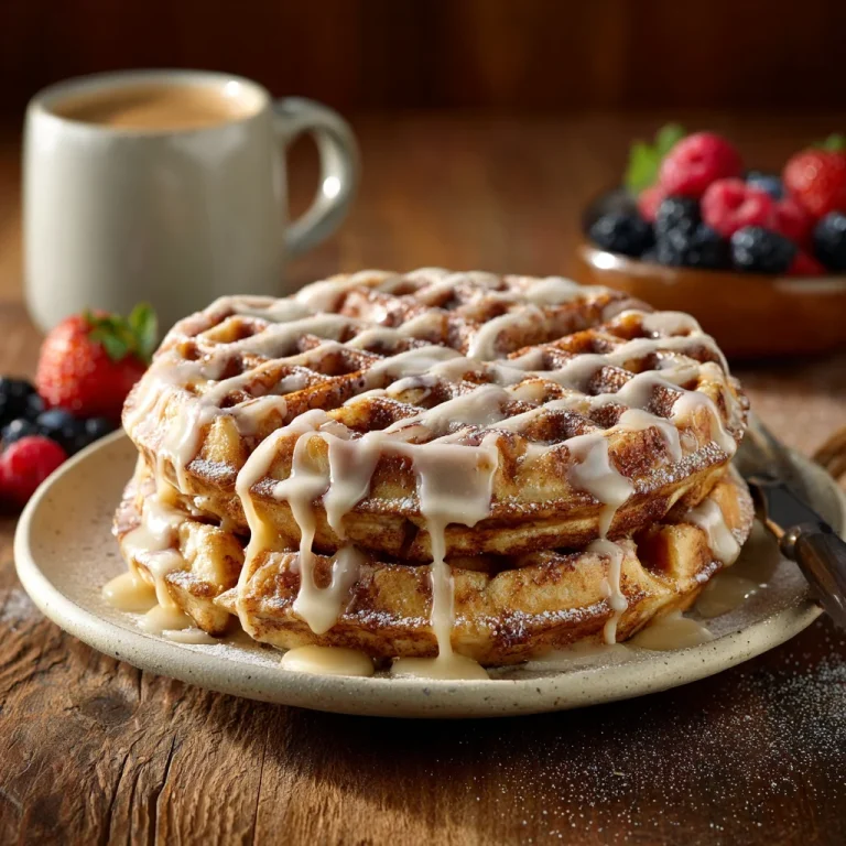 Cinnamon Roll Waffles