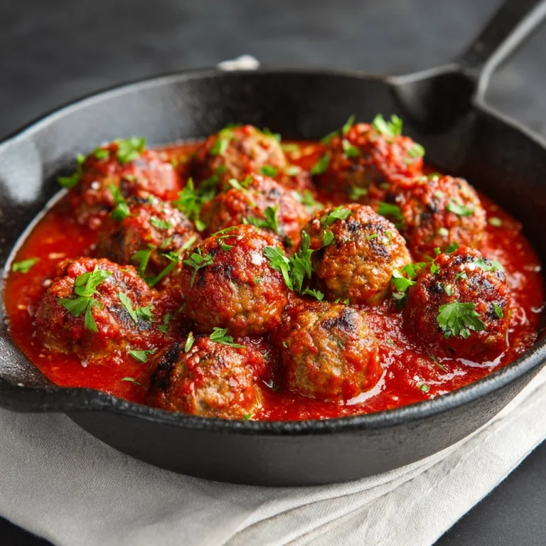 Mini Meatballs with Marinara Sauce
