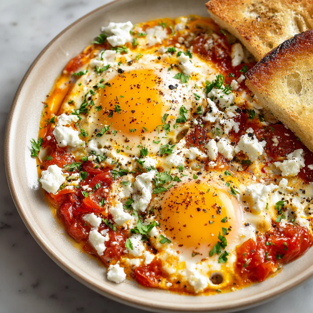 Baked Feta Eggs Recipe