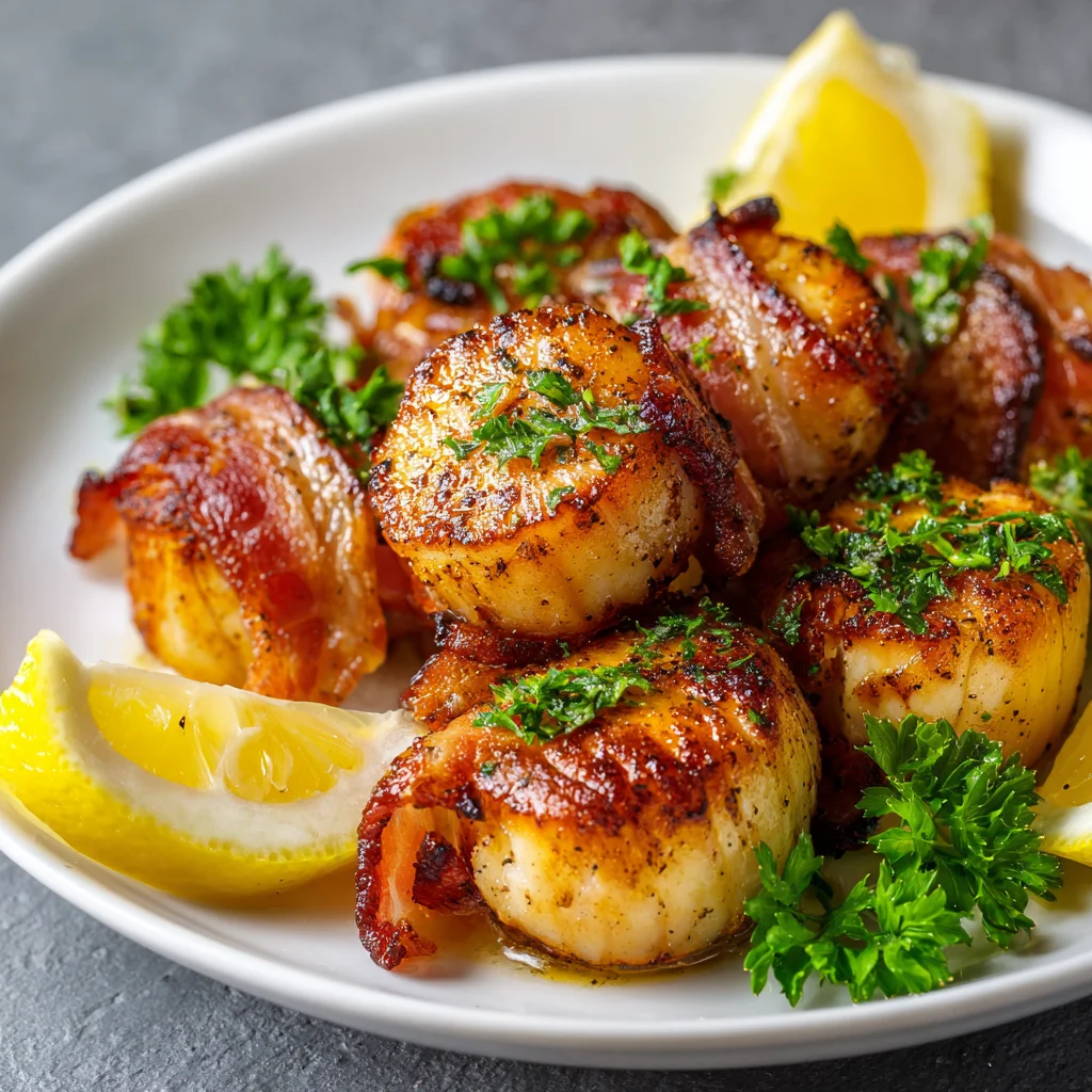 Bacon Wrapped Scallops in Oven