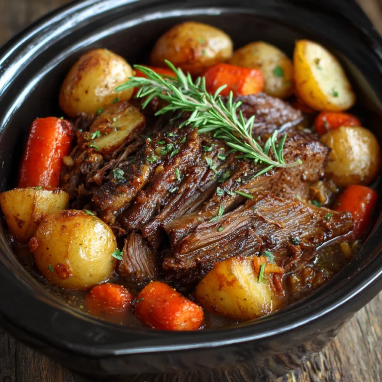 3 Packet Pot Roast Crock pot