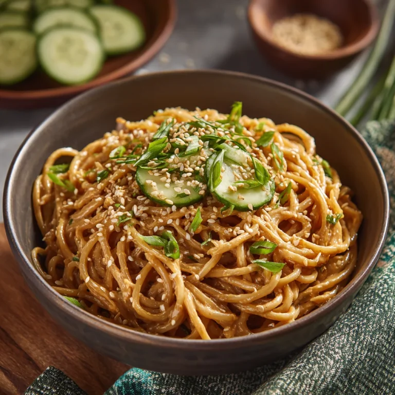 Cold Sesame Peanut Noodles
