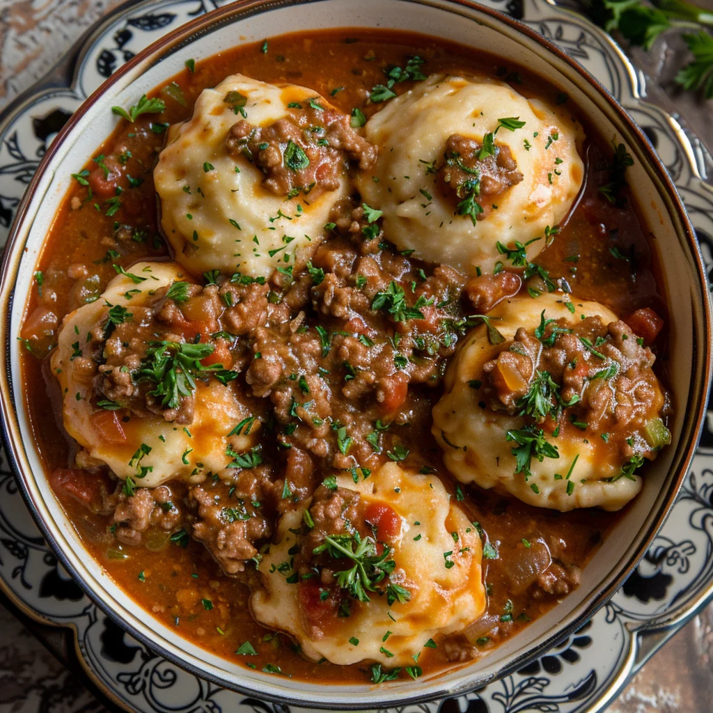 Ground Beef and Dumplings Recipe