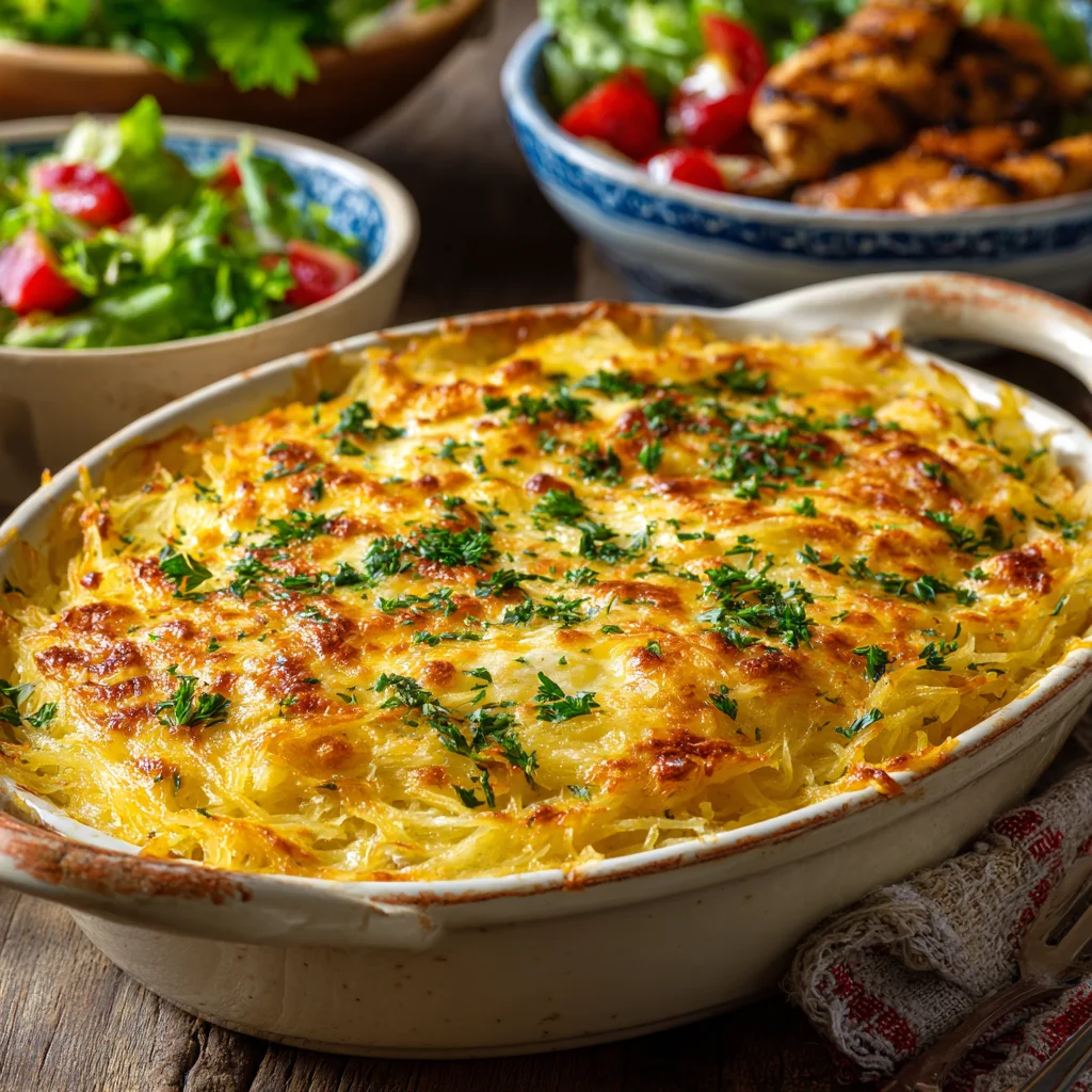 Creamy Baked Boursin Spaghetti Squash Delight