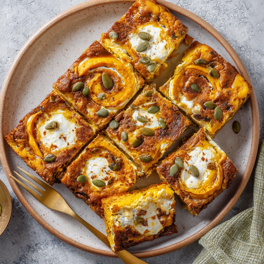 Pumpkin Cottage Cheese Breakfast Bake