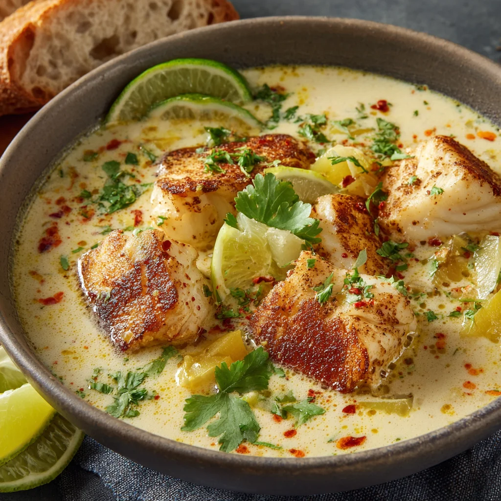 Coconut Lime Fish Soup