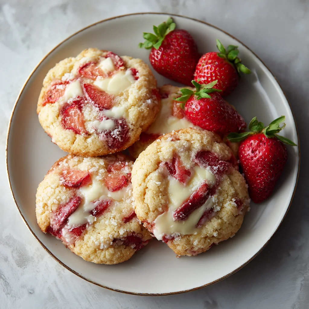 Strawberry Cheesecake Cookies