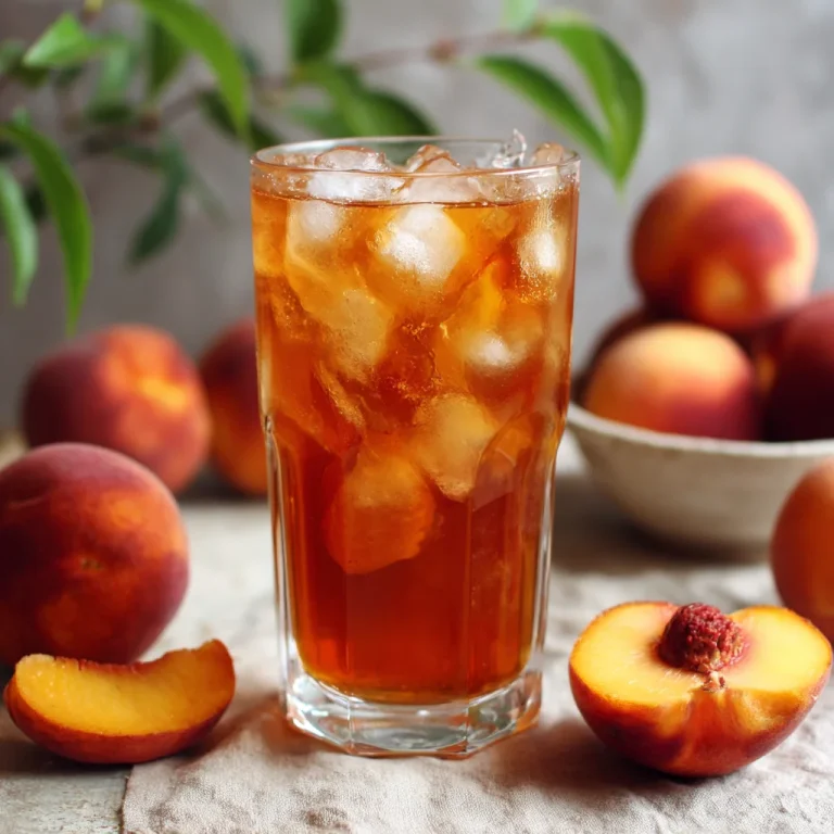 Sweet Peach Iced Tea