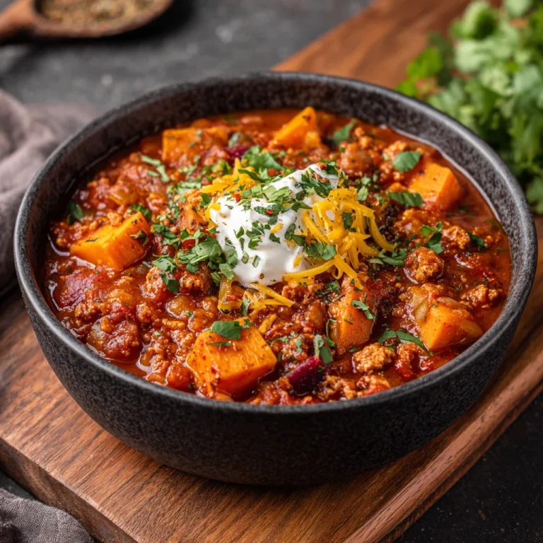Turkey Sweet Potato Chili