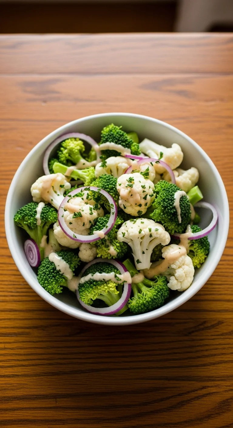 Broccoli Cauliflower Salad