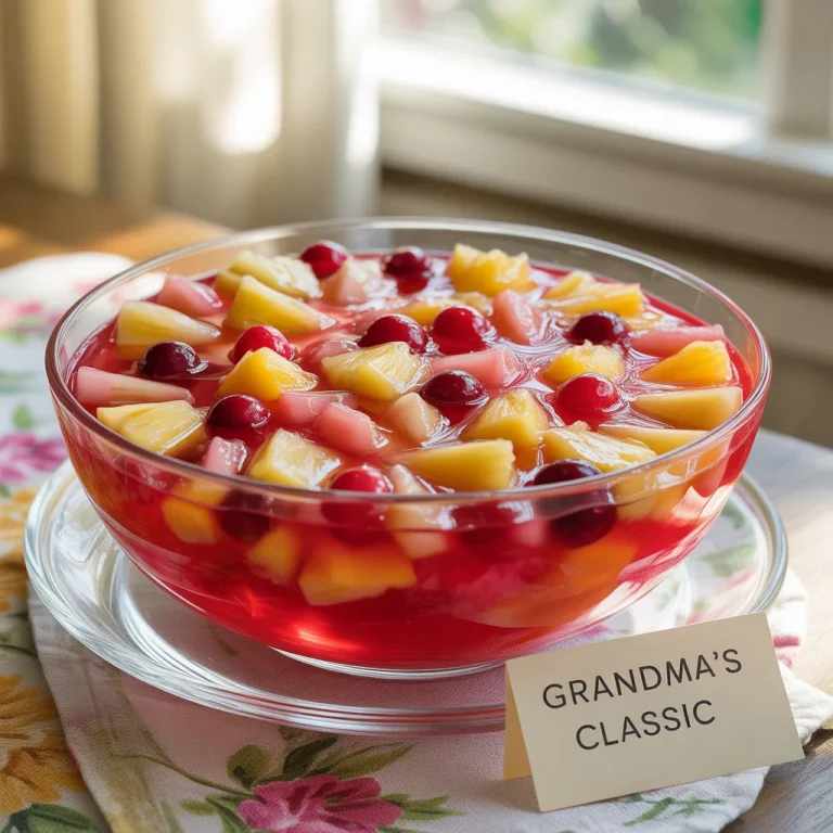 Cranberry Pineapple Jello Salad