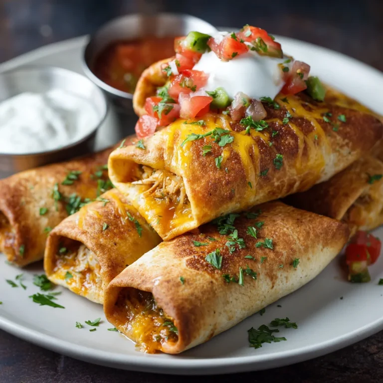 Baked Chicken Chimichangas