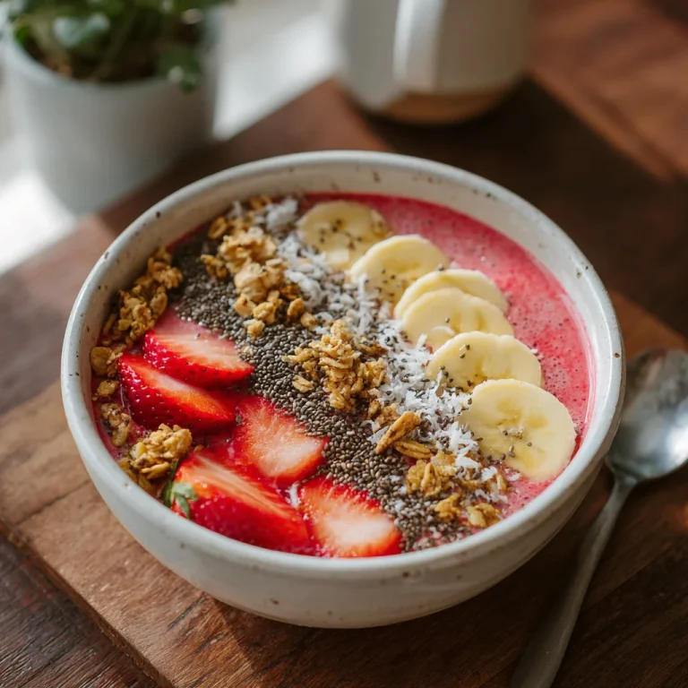 Strawberry Banana Smoothie Bowl