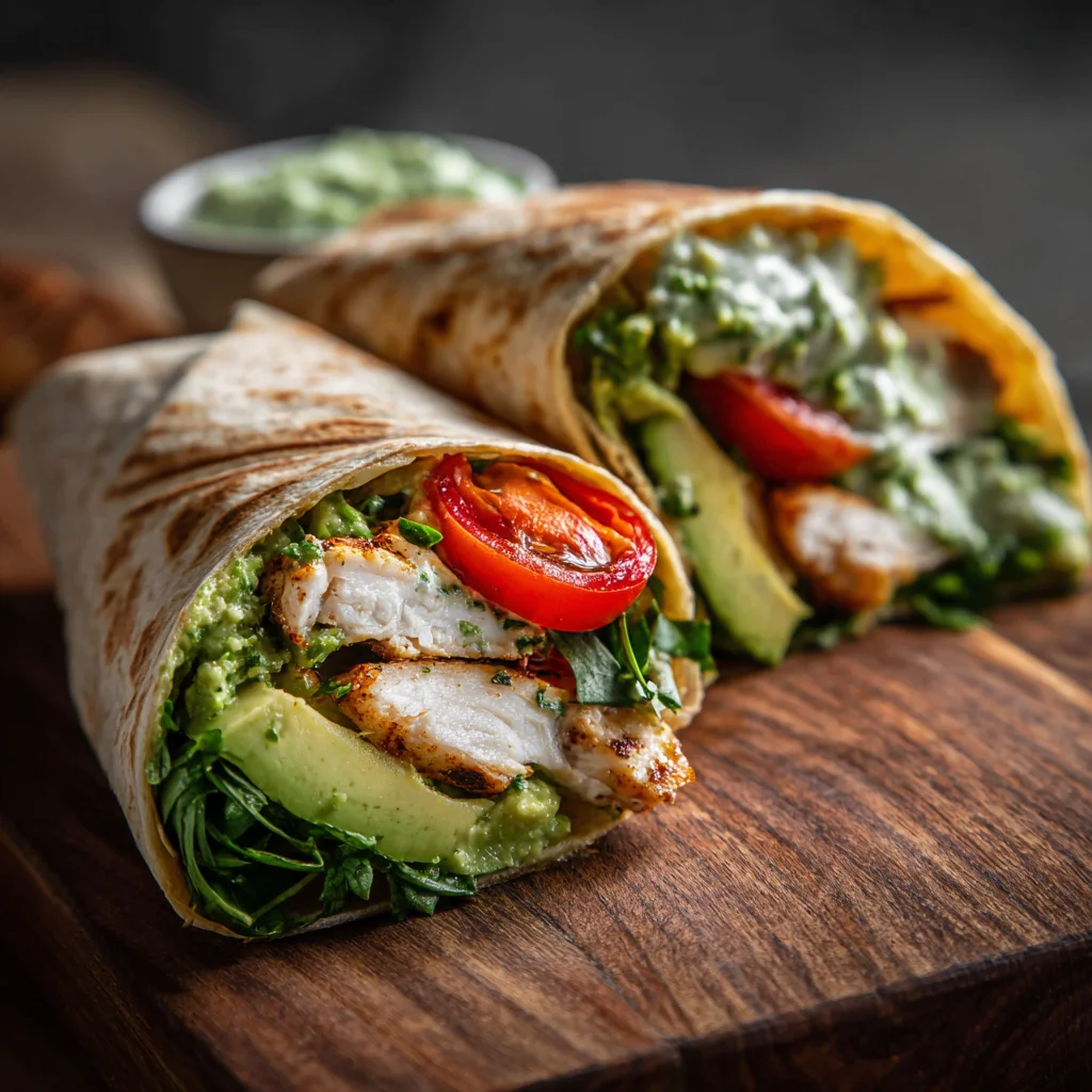 Chicken avocado wrap