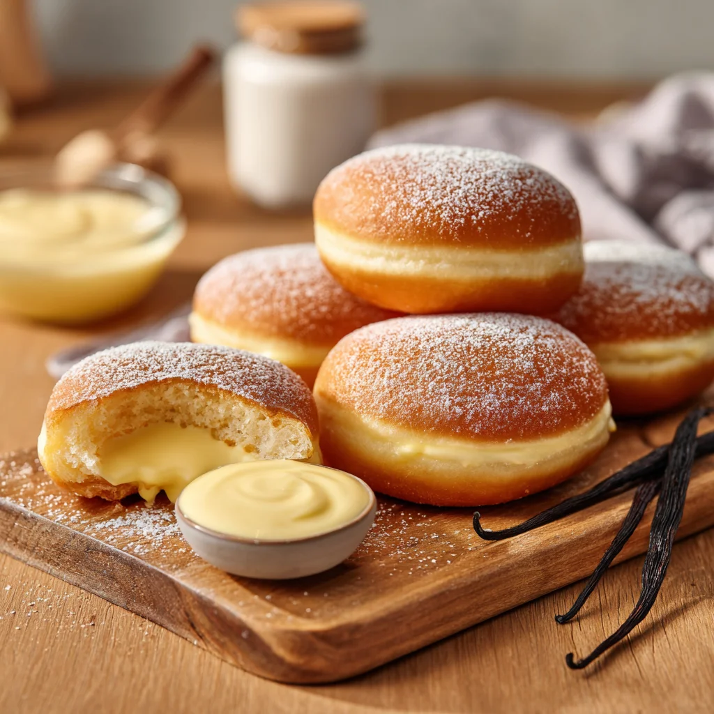 Bavarian cream donuts