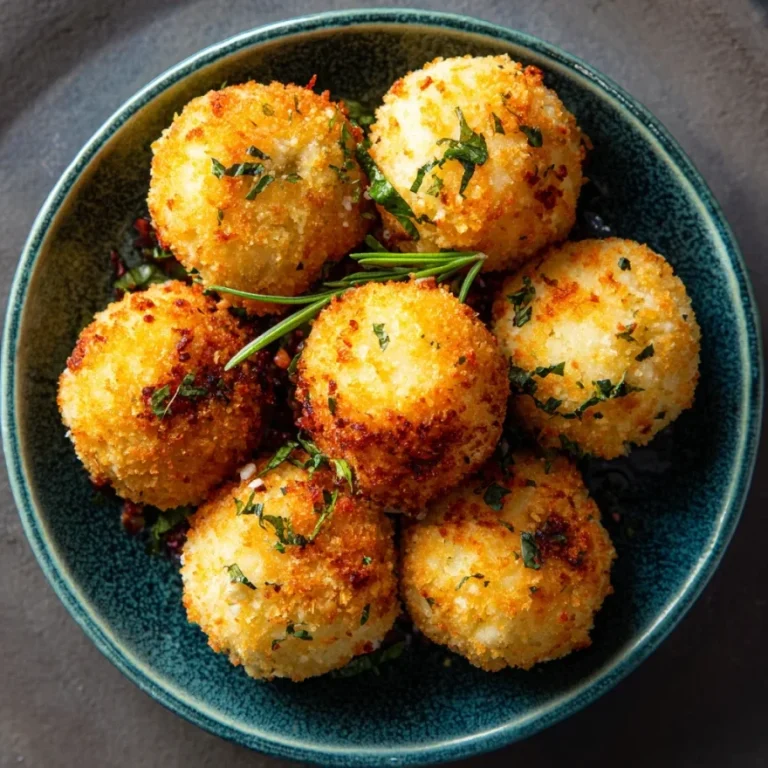 Crispy Arancini Rice Balls Recipe