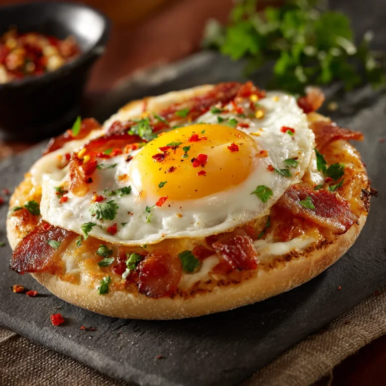 English Muffin Breakfast Pizza