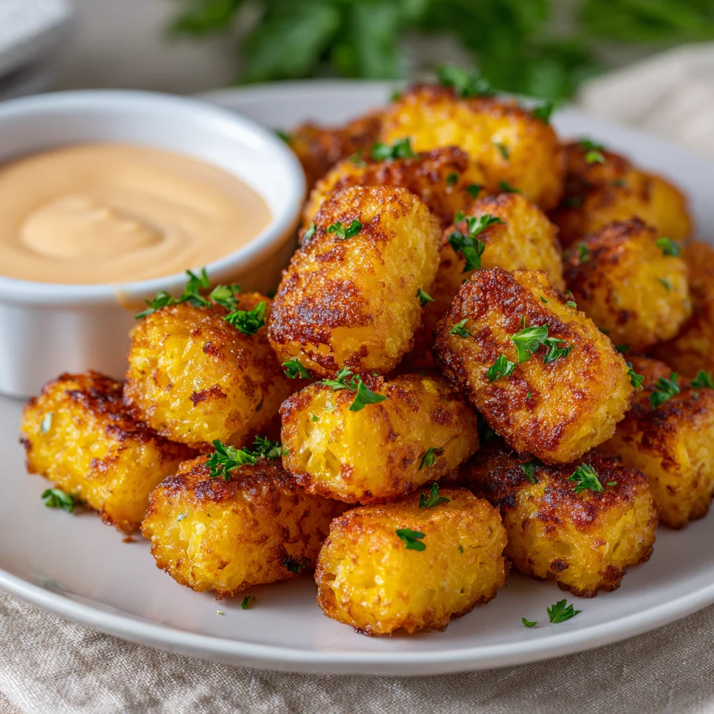 Baked Yellow Squash Tots