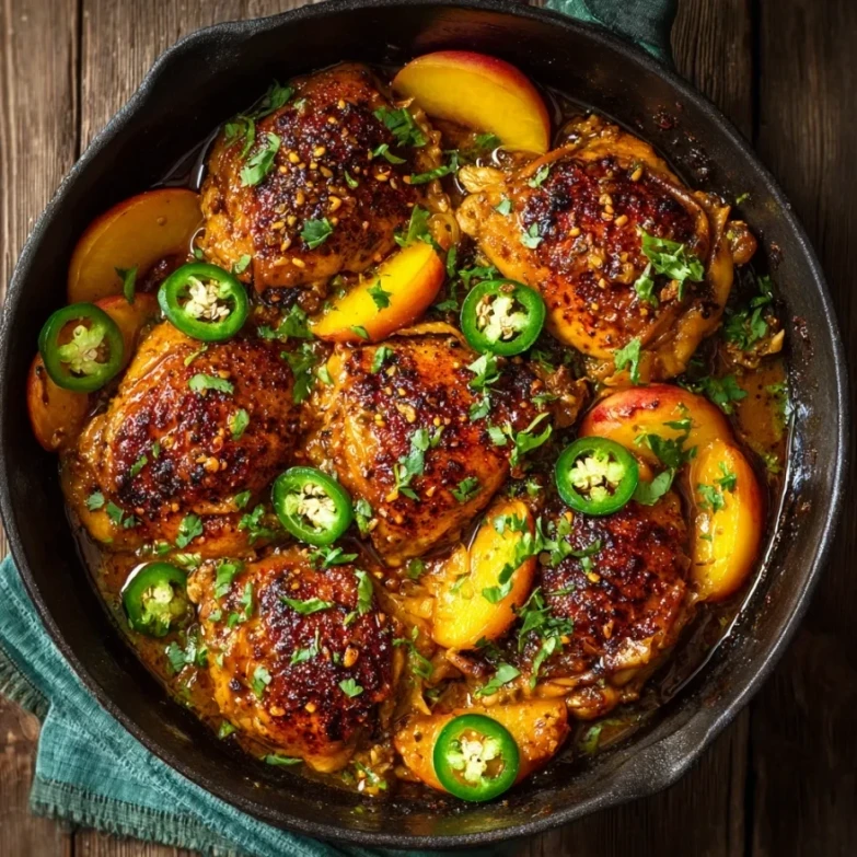 Jalapeño Peach Chicken