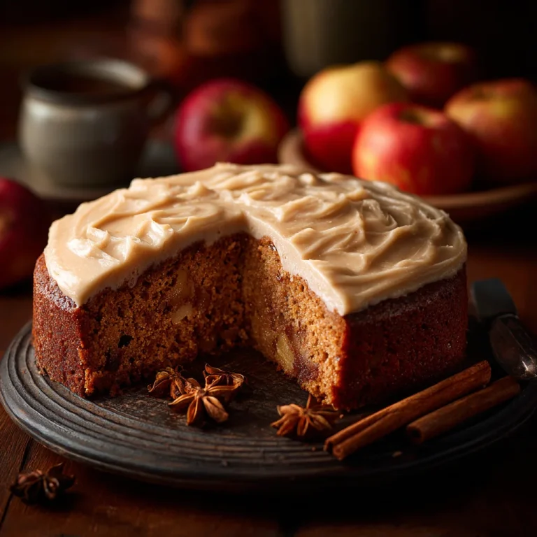 Applesauce Cake with Cinnamon Cream Cheese Frosting