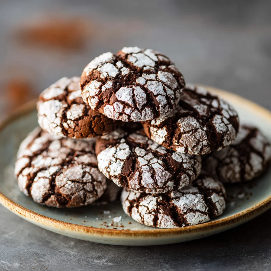 Chocolate Crinkle Cookies