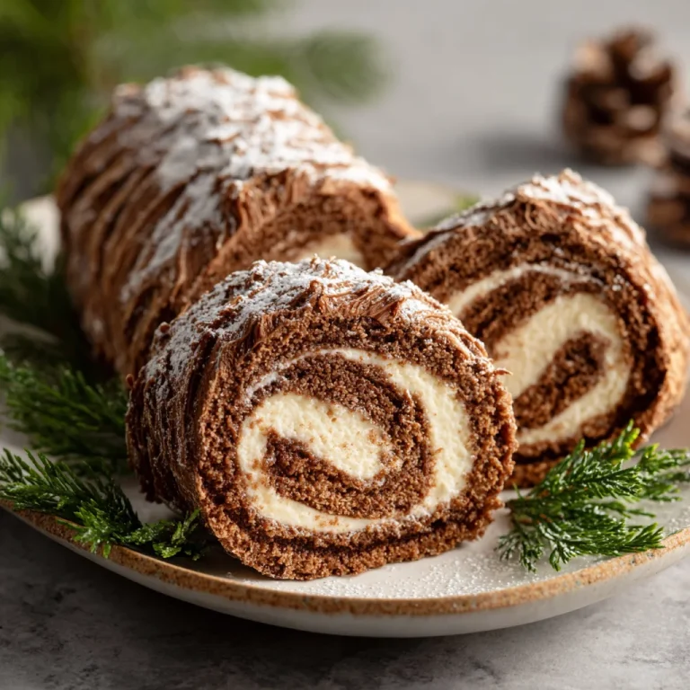 Yule Log cake