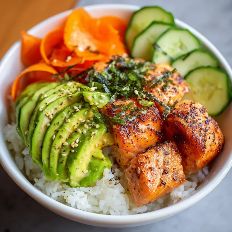 Salmon rice bowl