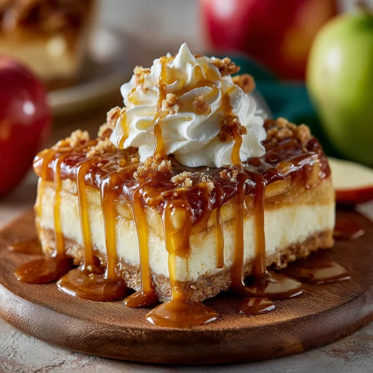 Caramel Apple Cheesecake Bars