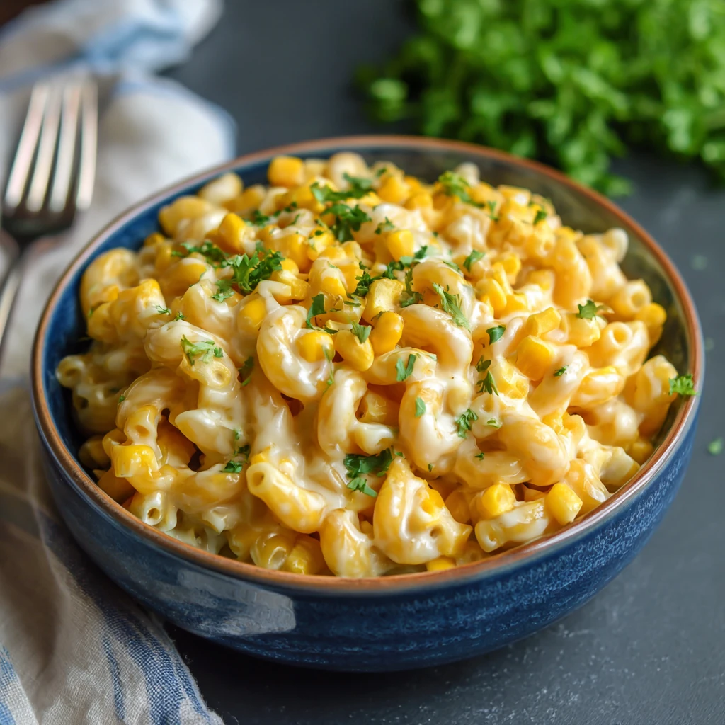 Cheesy Sweet Corn Pasta