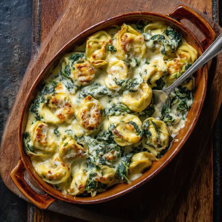 Baked Tortellini with Spinach