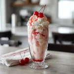 Shirley Temple Ice Cream Float