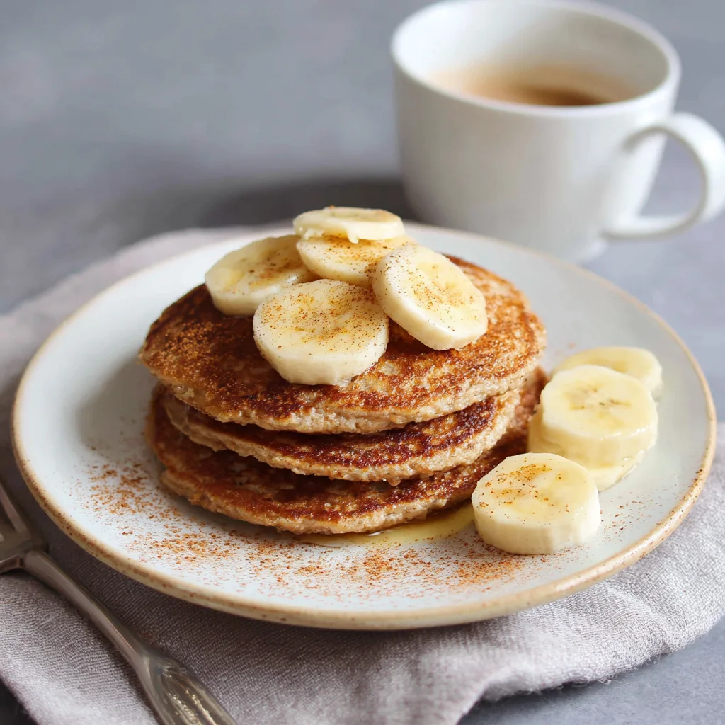 Banana Oatmeal Pancakes