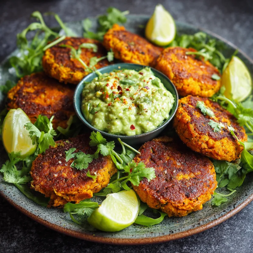 Vegan Sweet Potato and Chickpea Cakes