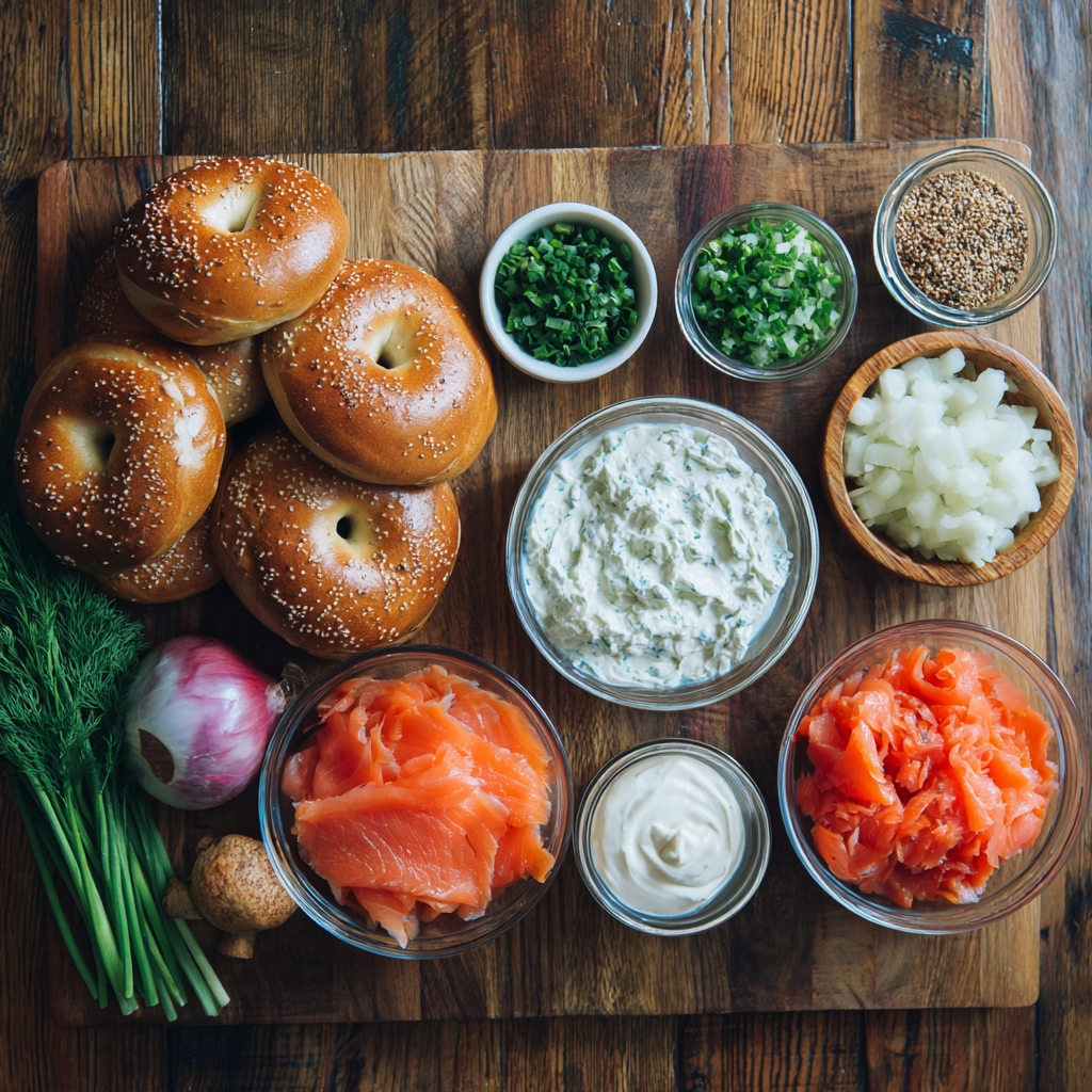 Bagels with Lox And Cream Cheese Recipe