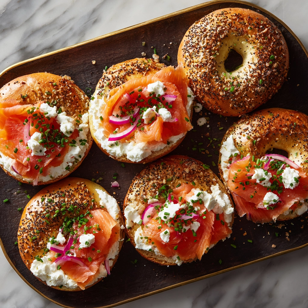 Bagels with Lox And Cream Cheese Recipe