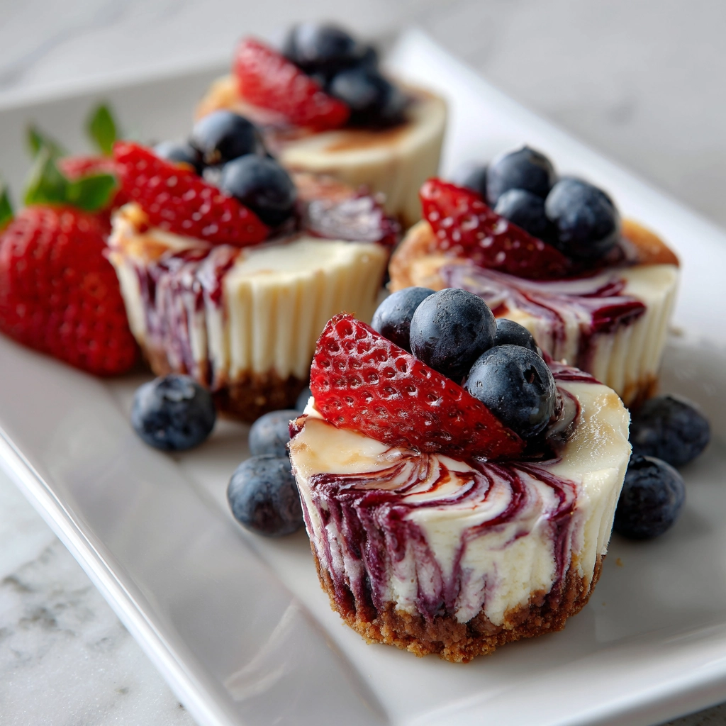 Berry Swirl Cheesecake Bites Recipe