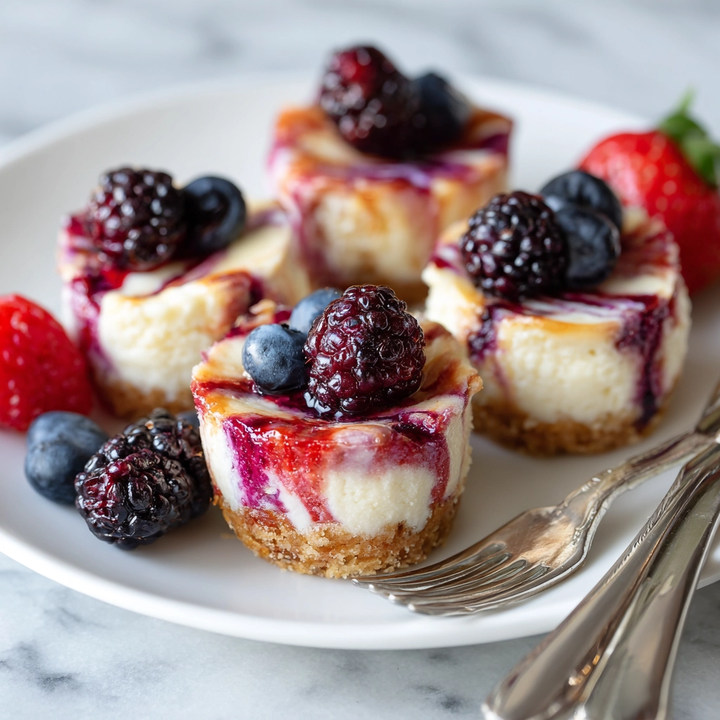 Berry Swirl Cheesecake Bites Recipe