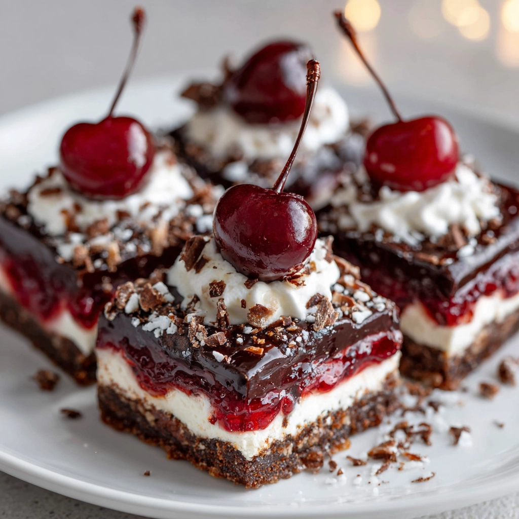 Black Forest Cheesecake Delight Bars