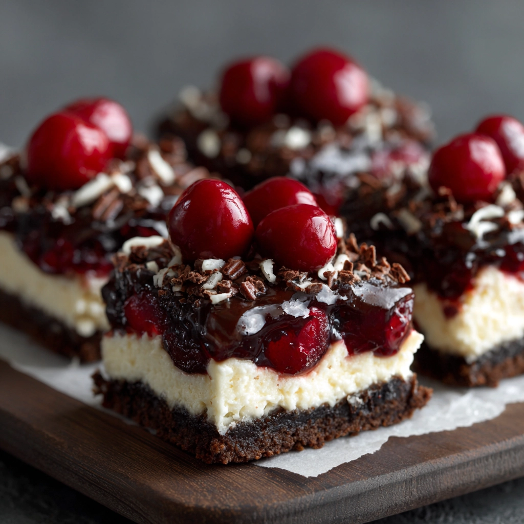 Black Forest Cheesecake Delight Bars