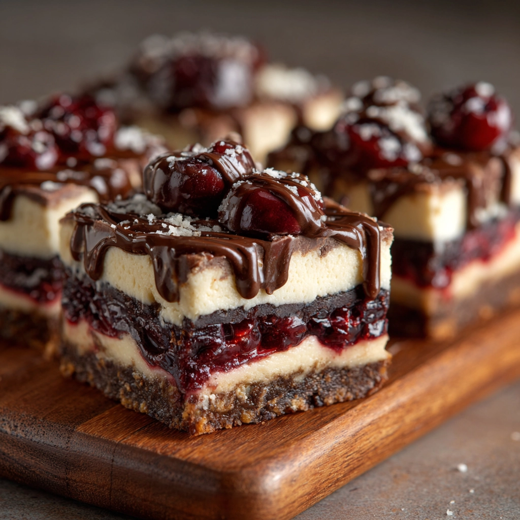 Black Forest Cheesecake Delight Bars
