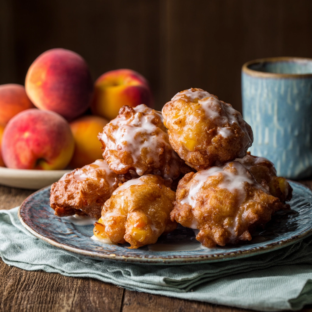 Fresh Peach Fritters Recipe
