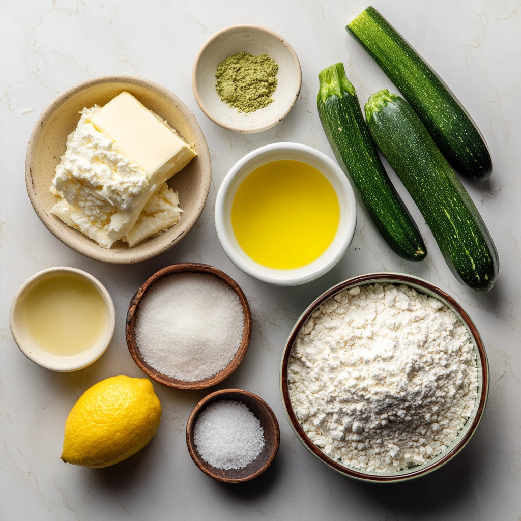 Lemon Zucchini Cream Cheese Muffins