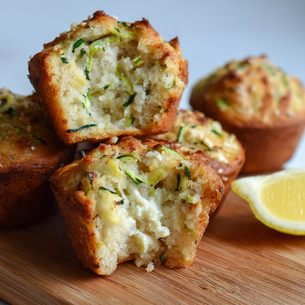 Lemon Zucchini Cream Cheese Muffins