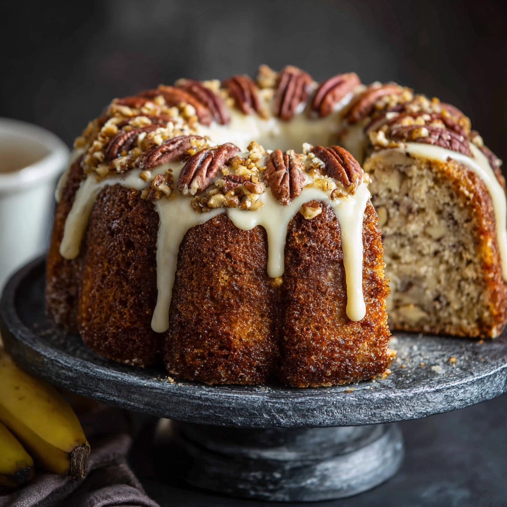 Banana Pecan Cake Recipe