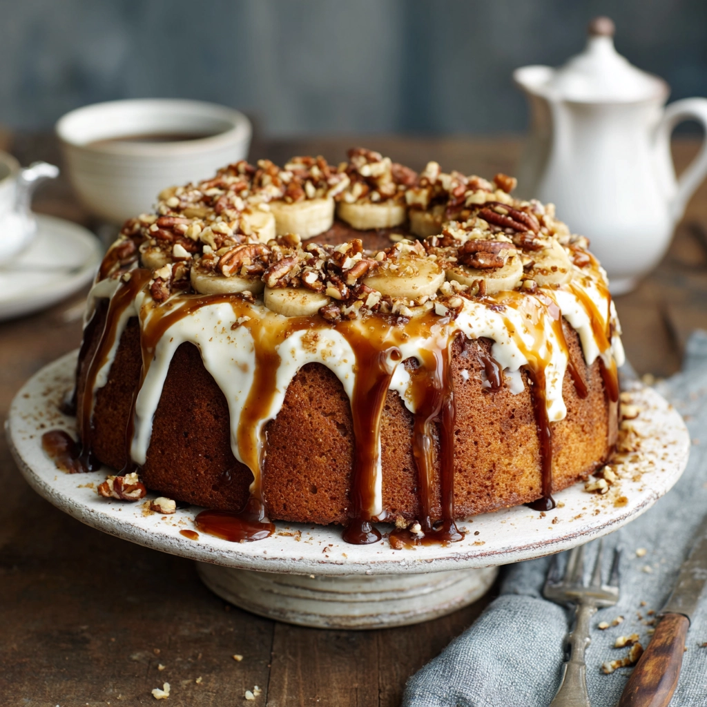Banana Pecan Cake Recipe