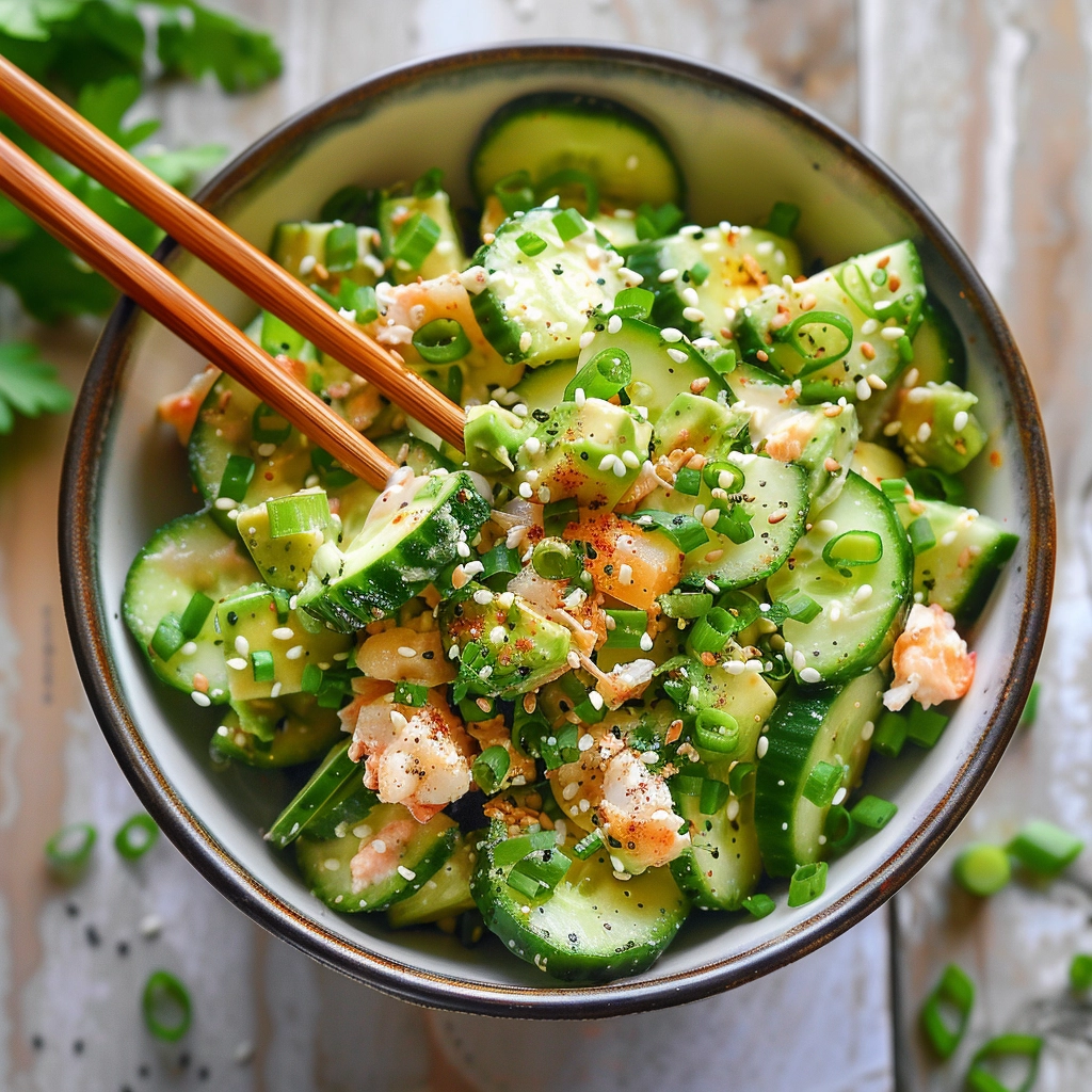 California Roll Cucumber Salad