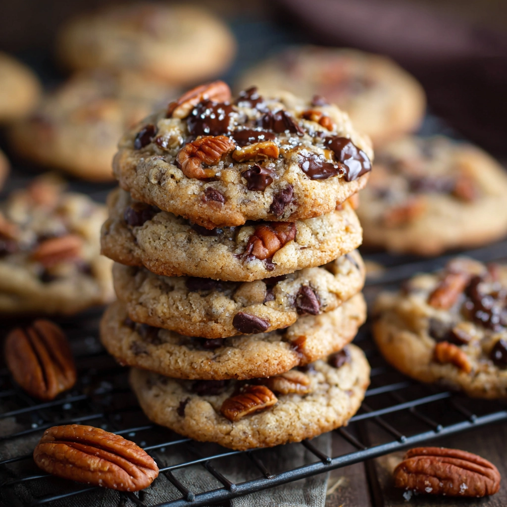 Caramel Pecan Chocolate Chip Cookies
