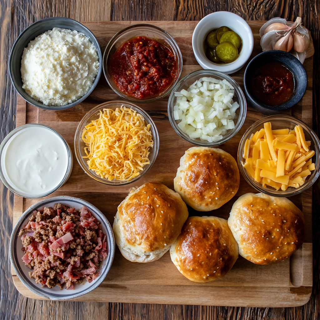 Cheeseburger Pretzel Bombs