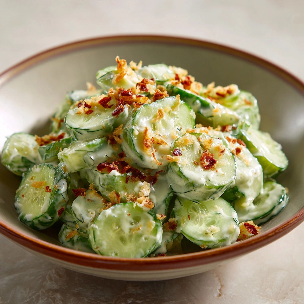 Creamy Cucumber Salad Recipe